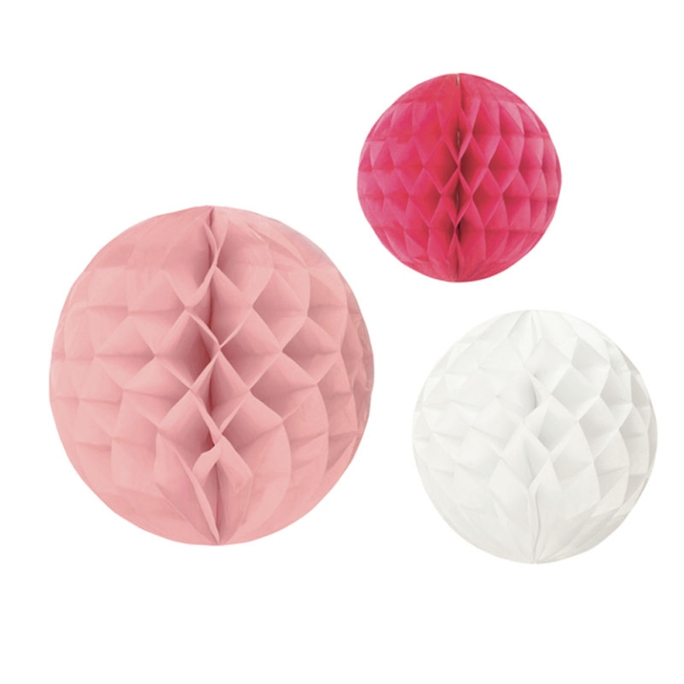 SFERE CARTA NIDO APE 3PZ ROSA CM20-25-30