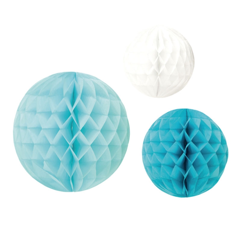 SFERE CARTA NIDO APE 3PZ AZZURRO CM20-25-30