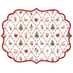 TOVAGLIETTA CARTA 43X33  4PZ CHRISTMAS FANTASY