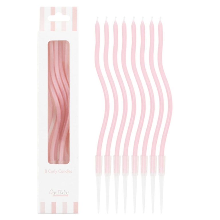 CANDELINE CURLY 8PZ CM12 ROSA