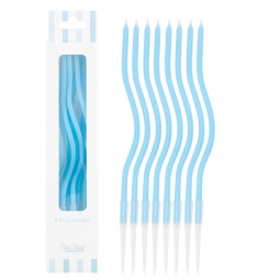 CANDELINE CURLY 8PZ CM12 AZZURRO