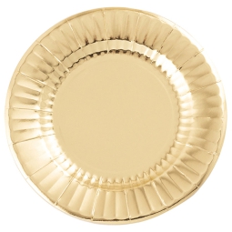 PIATTI CARTA 8PZ 27CM    ORO