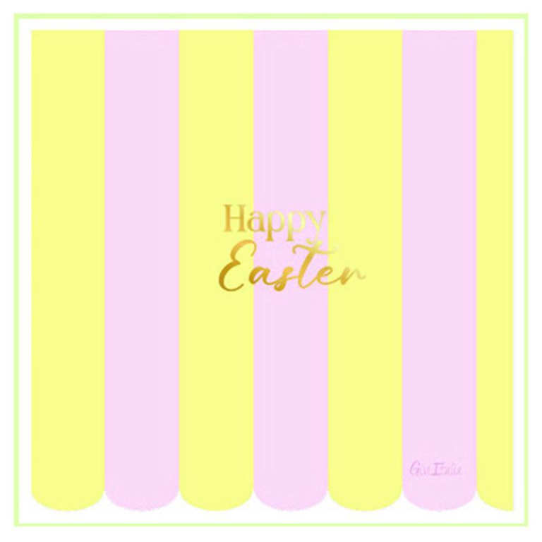 TOVAGLIOLI 33X33CM 16PZ CARTA HAPPY EASTER PASQUA