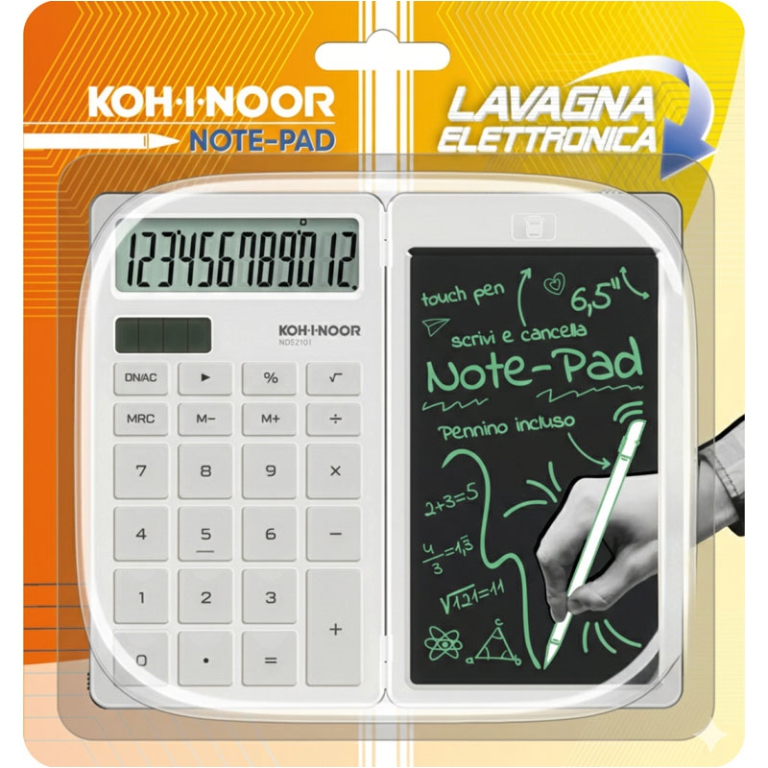 CALCOLATRICE 12CIFRE KIN NOTE-PAD CON LAVAGNETTA 2