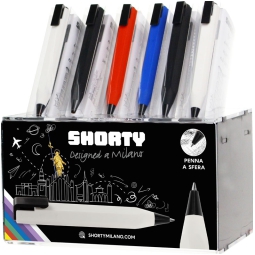 PENNA A SFERA SHORTY PEN 12PZ EXPO PLEX