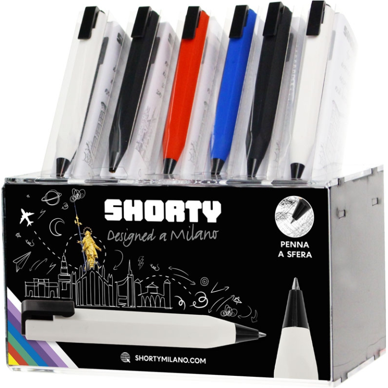 PENNA A SFERA SHORTY PEN 12PZ EXPO PLEX