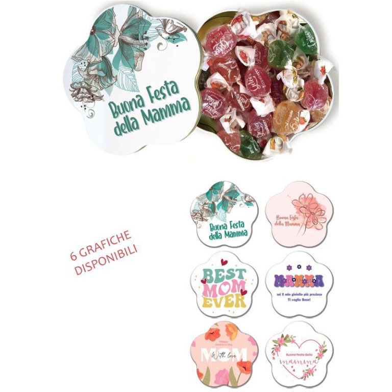 SCATOLA FIORE LATTA 178X178X45H FESTA DELLA MAMMA
