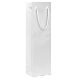 SHOPPER BOTTIGLIA 12X39X9CM MAN CORDA BIANCO 12PZ