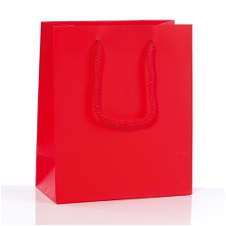 SHOPPER 16X19X8CM MANICI CORDA ROSSO RINFORZATE 12PZ