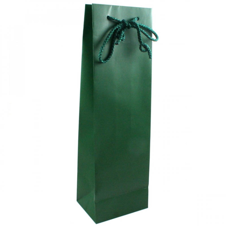 SHOPPER BOTTIGLIA 12X9X39CM MAN CORDA VERDONE 12PZ