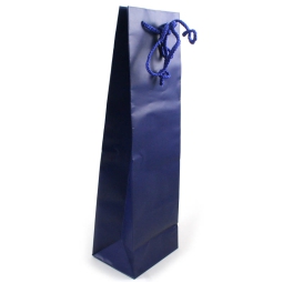 SHOPPER BOTTIGLIA 12X39X9CM MAN CORDA BLU 12PZ