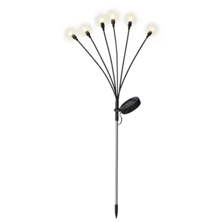 DECORO LUMINOSO 6 BULBI  CON FOTOVOLTAICO H70CM 2