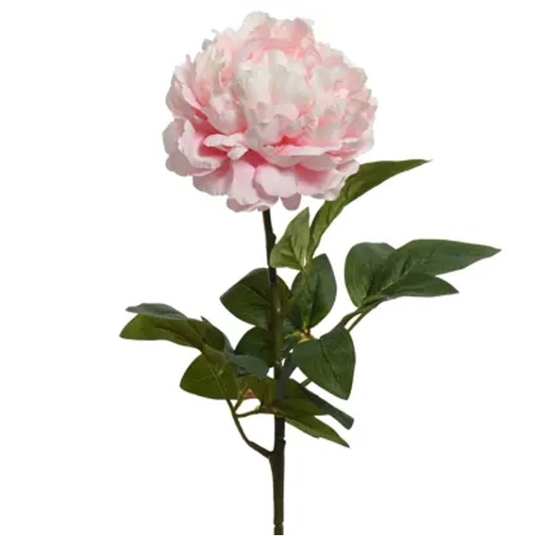 RAMO FIORE PEONIA H72CM  ROSA CHIARO