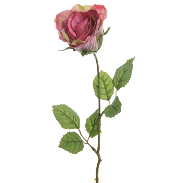 RAMO FIORE ROSA H45CM    ROSA ANTICO