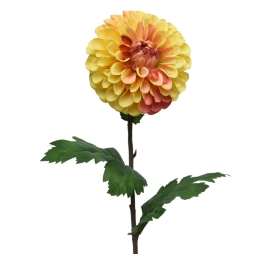 RAMO DHALIA D10H75CM     GIALLO
