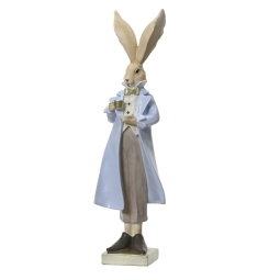 DECORO CONIGLIO ELEGANTE H47CM