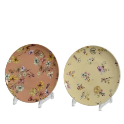 PIATTO D22CM DECORO FIORI ASSORT.