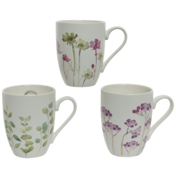 TAZZA DECORO FLOREALE    H10,5CM FANTASIE ASSORTITI