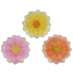 PIATTO DA PORTATA D30CM  FIORE COLORI ASSORTITI
