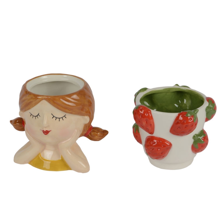 VASO MEZZOBUSTO H20,6CM  DONNA FRAGOLE 5