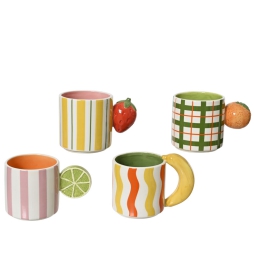 TAZZA H10,2CM MANICO FRUTTA