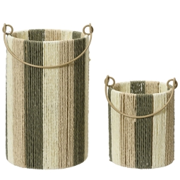 CILINDRO SET 2PZ MANICO IN METALLO H22CM