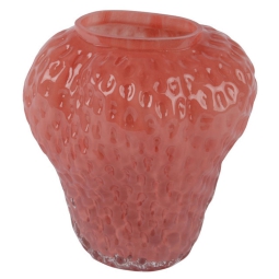 VASO FRAGOLA VETRO H20CM