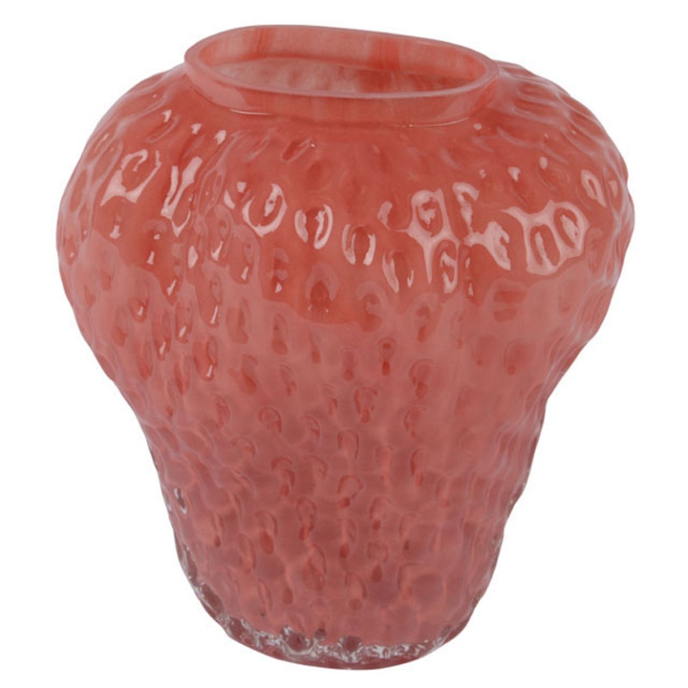 VASO FRAGOLA VETRO H20CM