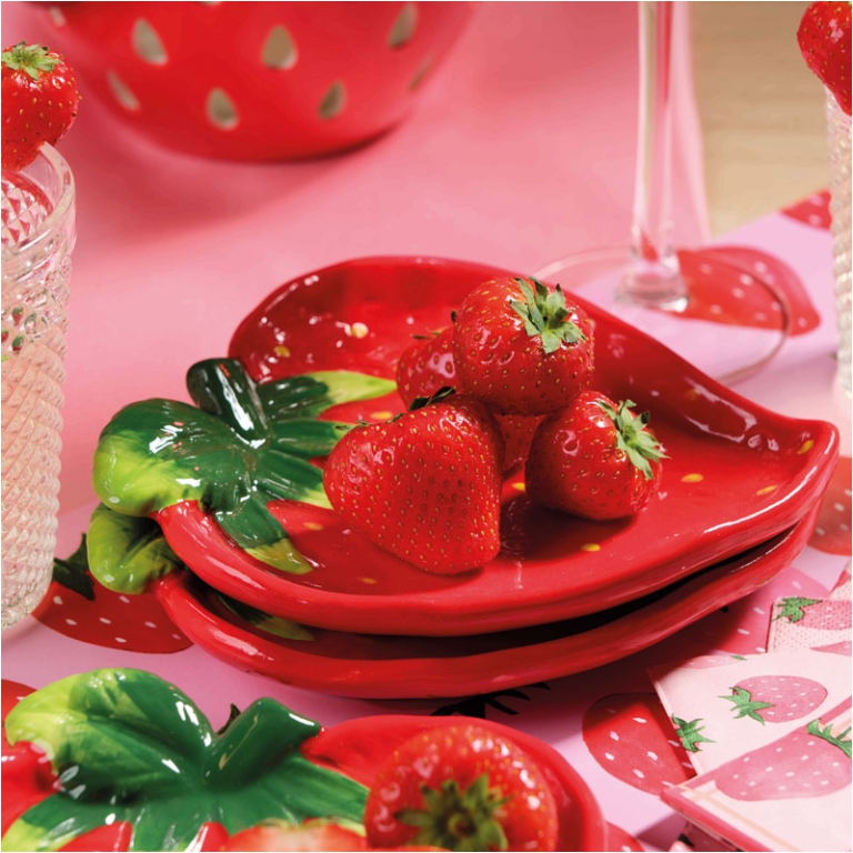 PIATTO FRAGOLA 17X14H3CM 3