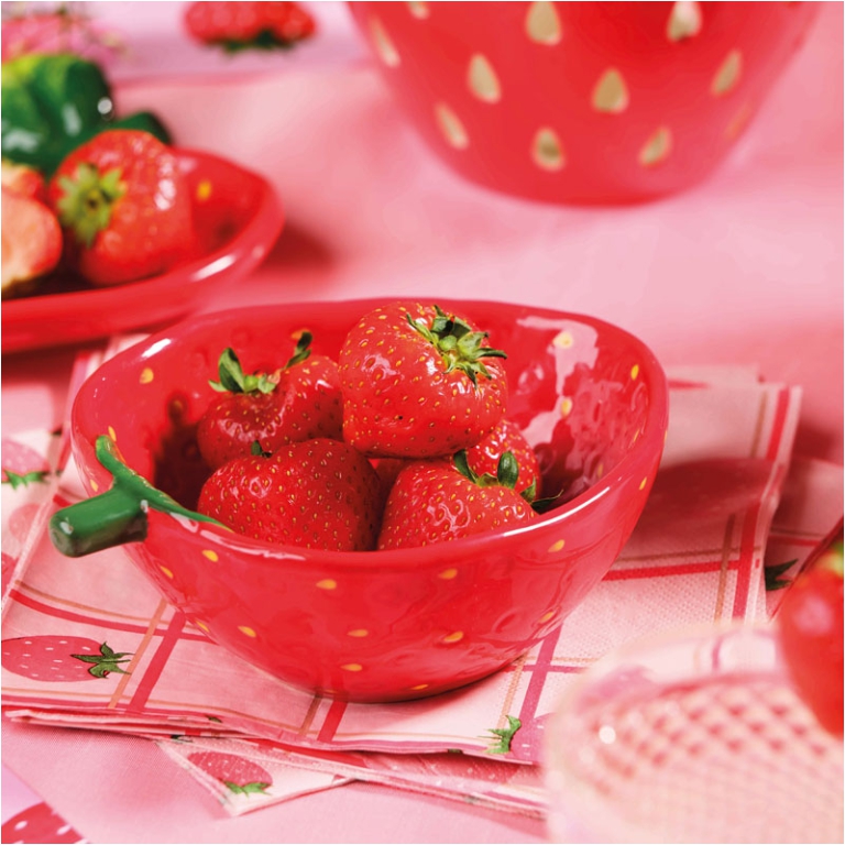 CIOTOLA FRAGOLA 15X12H5CM 3