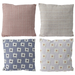 CUSCINO TESSUTO 45X45H4CM COLORI ASSORTITI