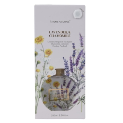 DIFFUSORE IN VETRO 100ML LAVANDA E CAMOMILLA