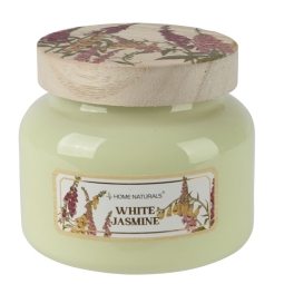 CANDELA GIARA VETRO 200GR GELSOMINO BIANCO