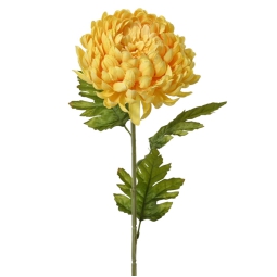 RAMO FIORE CRISANTEMO    H74CM GIALLO