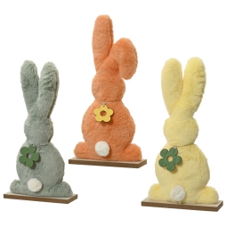 DECORO CONIGLIO H38CM    COLORI ASSORTITI
