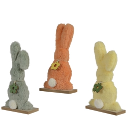 DECORO CONIGLIO H23CM    COLORI ASSORTITI
