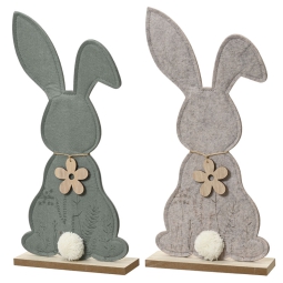 DECORO CONIGLIO H42CM    COLORI ASSORTITI