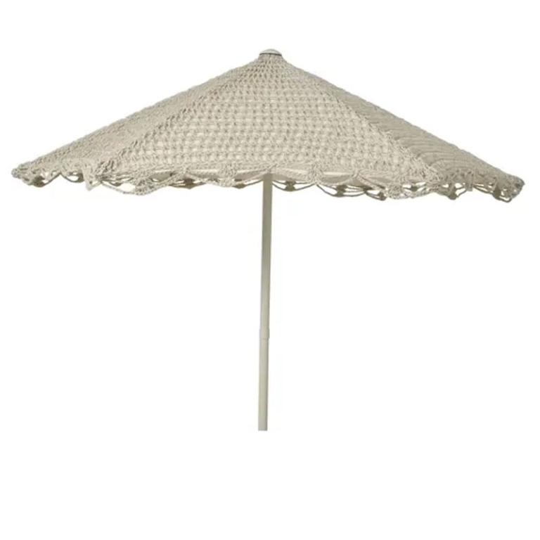 OMBRELLONE D209H220 IN   CORDA SABBIA ASTA BEIGE