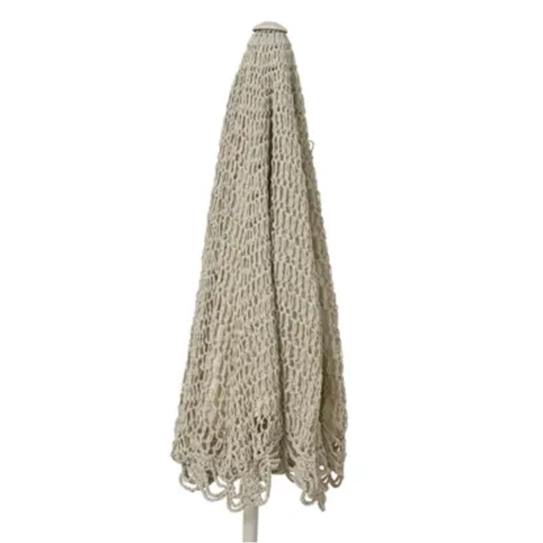 OMBRELLONE D209H220 IN   CORDA SABBIA ASTA BEIGE 3