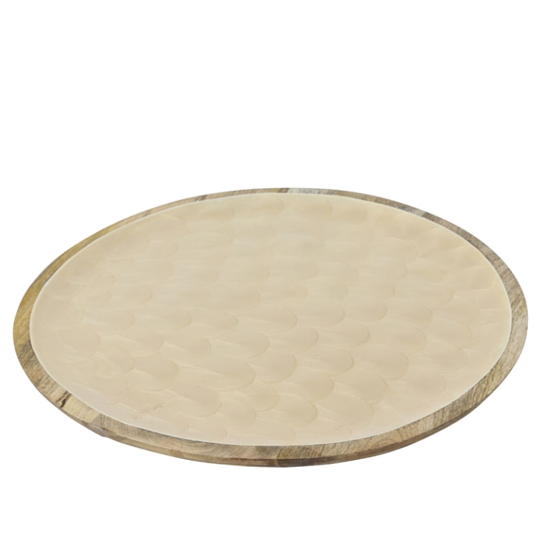 SOTTOPIATTO D37,5H1,5CM  LEGNO DI MANGO 2
