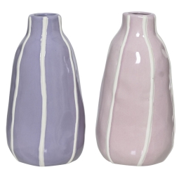 VASO PORCELLANA H21CM    COLORI ASSORTITI