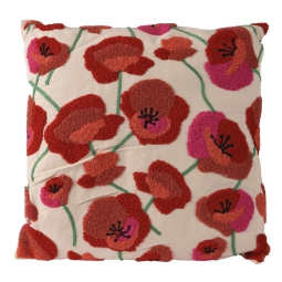 CUSCINO 43X43H2,5CM      PAPAVERI