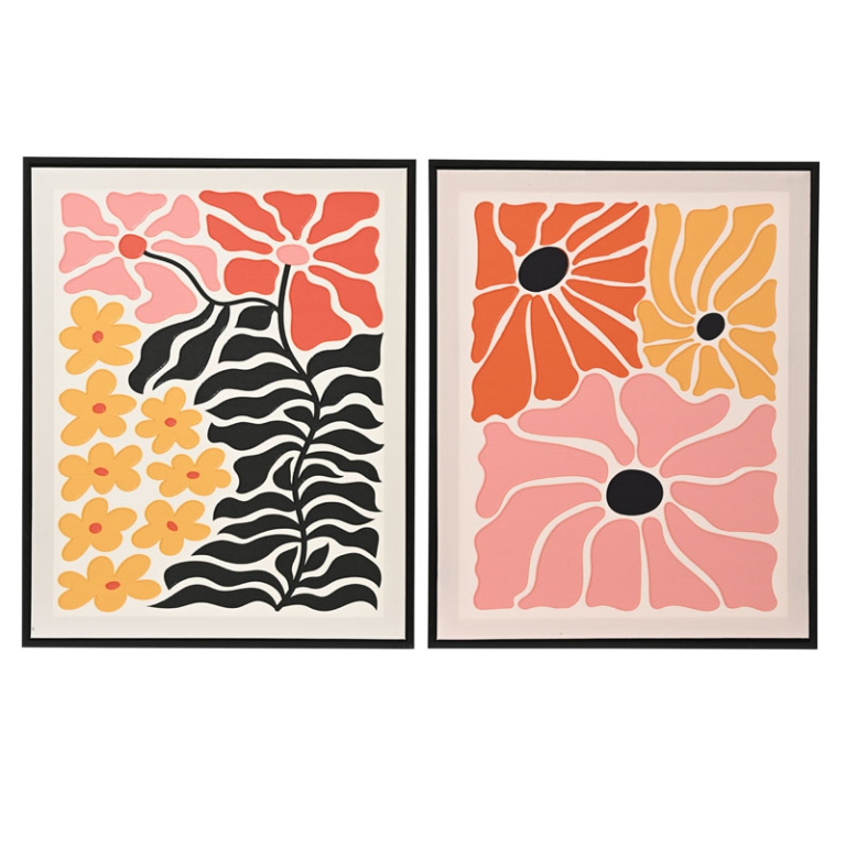 QUADRO FLOREALE 3D 40X50CM SOGGETTI ASSORTITI