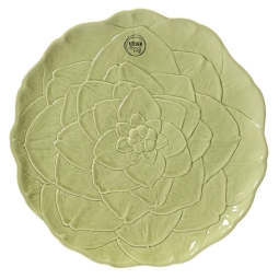 PIATTO D27,8CM FANTASIA  FLOREALE VERDE CHIARO