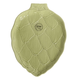 PIATTO 16,3X21,9H2CM     FOGLIA VERDE CHIARO