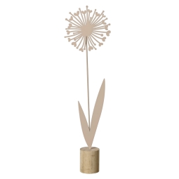 FIORE IN METALLO H45CM   CIPRIA BASE LEGNO