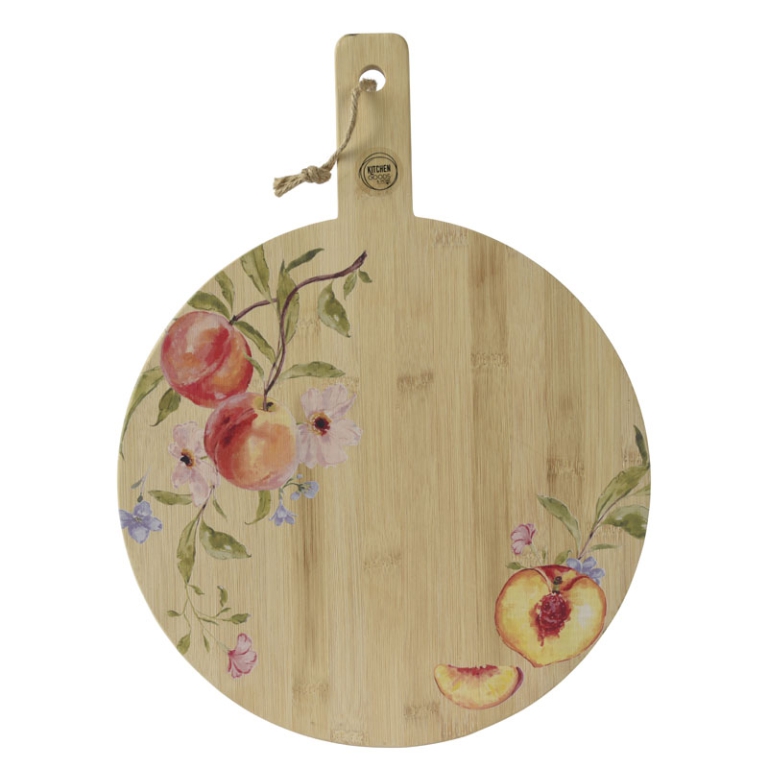 TAGLIERE D33CM BAMBOO    DECORO FLOREALE