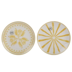 PIATTO TERRACOTTA D19CM  DECORI ASSORTITI