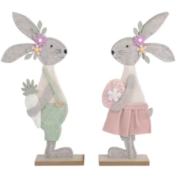 DECORO CONIGLIO FELTRO   H31CM SOGGETTI ASSORTITI