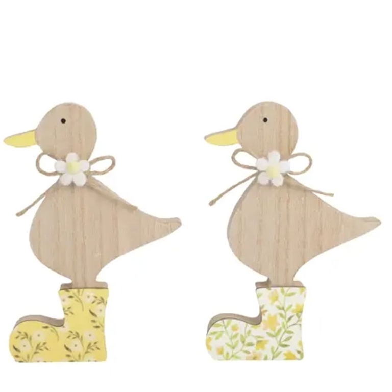 DECORO PAPERELLA LEGNO   H18CM SOGGETTI ASSORTITI